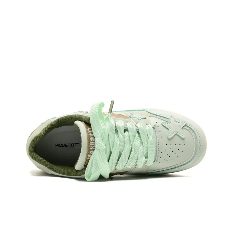 KAAVER OTTO Skateboard Shoes Women's Low Top White-60