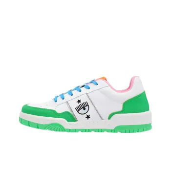 CHIARA FERRAGNI CF-1 Skateboard Shoes Women's White Green