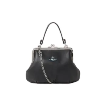 Vivienne Westwood Lambskin Shoulder Bag Crossbody Bag Handbag Mini Women's Black
