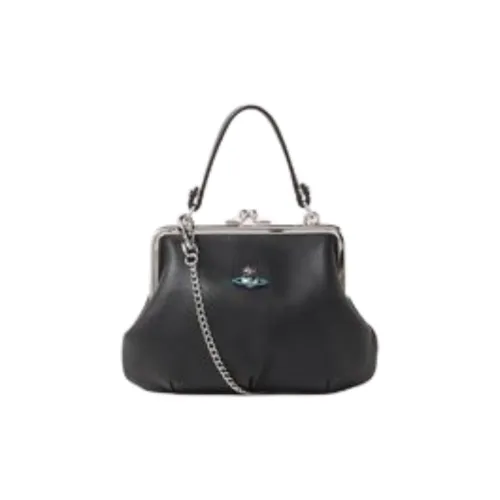 Vivienne Westwood Lambskin Shoulder Bag Crossbody Bag Handbag Mini Women's Black