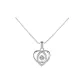 Lively Heartfelt Necklace[Box Chain]White Zircon