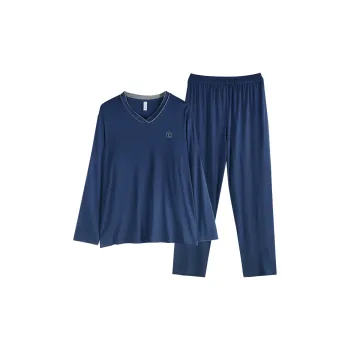 Xuan Liang Pajama Set Men's Vintage Blue