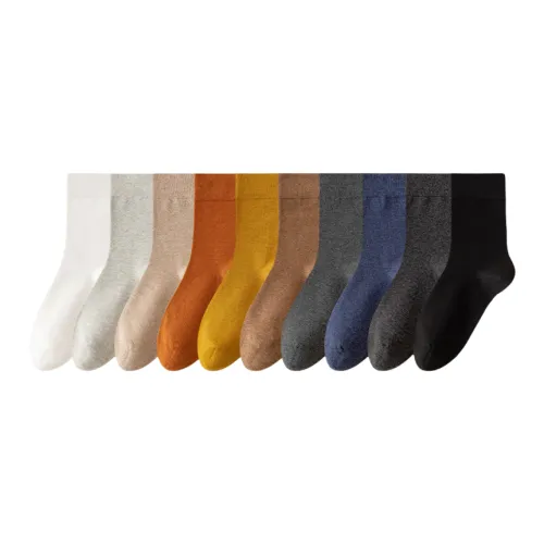 Lan Miao Mid Calf Socks Men's 10 Pack