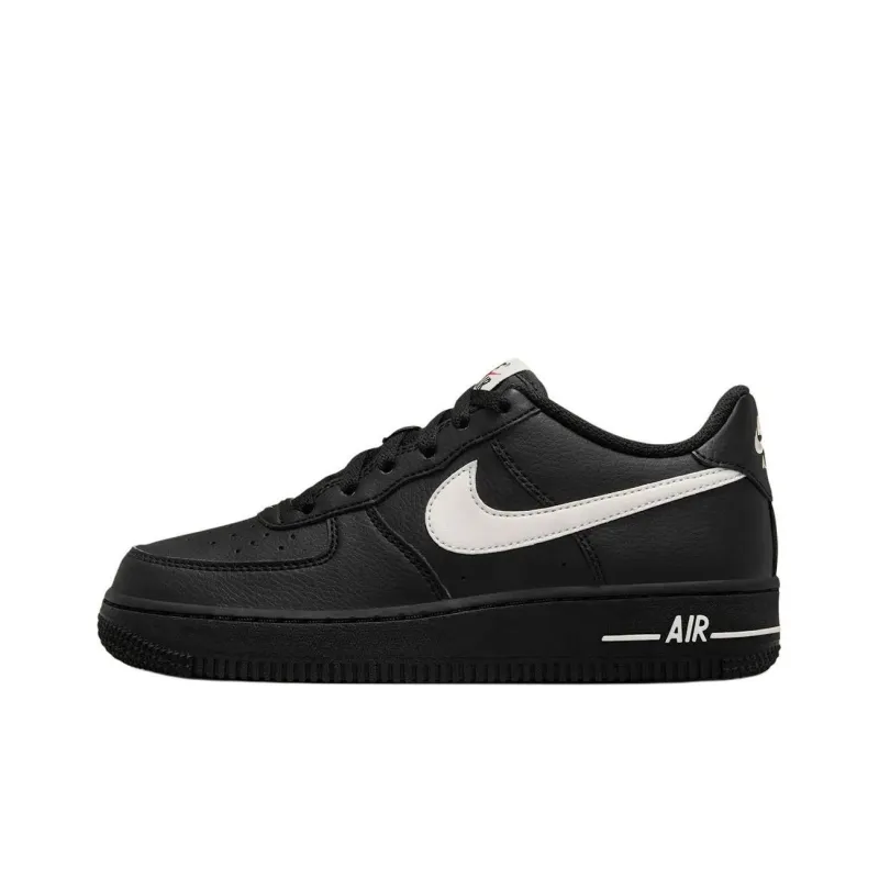 Nike Air Force 1 Anti Slip Wear Resistant Low Top Kids' Skateboarding Shoes Black Unisex-0
