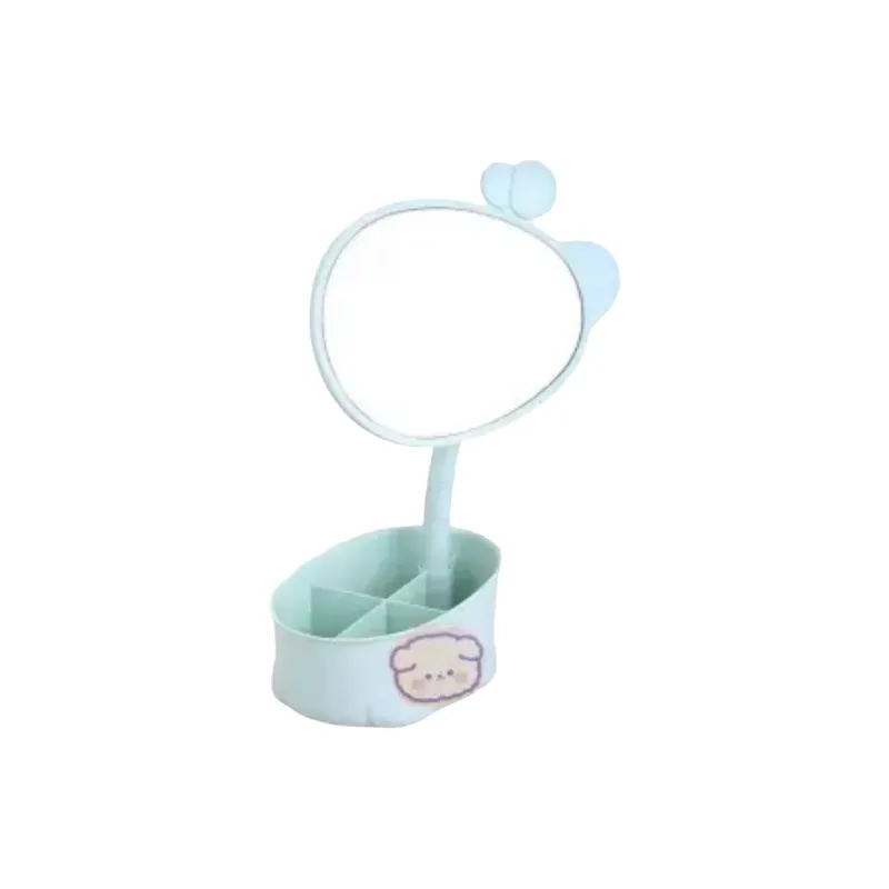 A Few More Cute Storage Compartment Rotatable Household Dormitory Portable Rotatable Make Up Mirrors-8