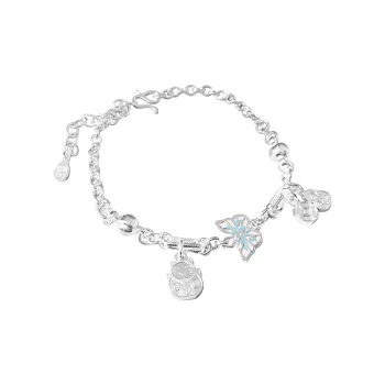 VXSAX S999 Fine Silver Pure Silver Bracelets Women's Silver