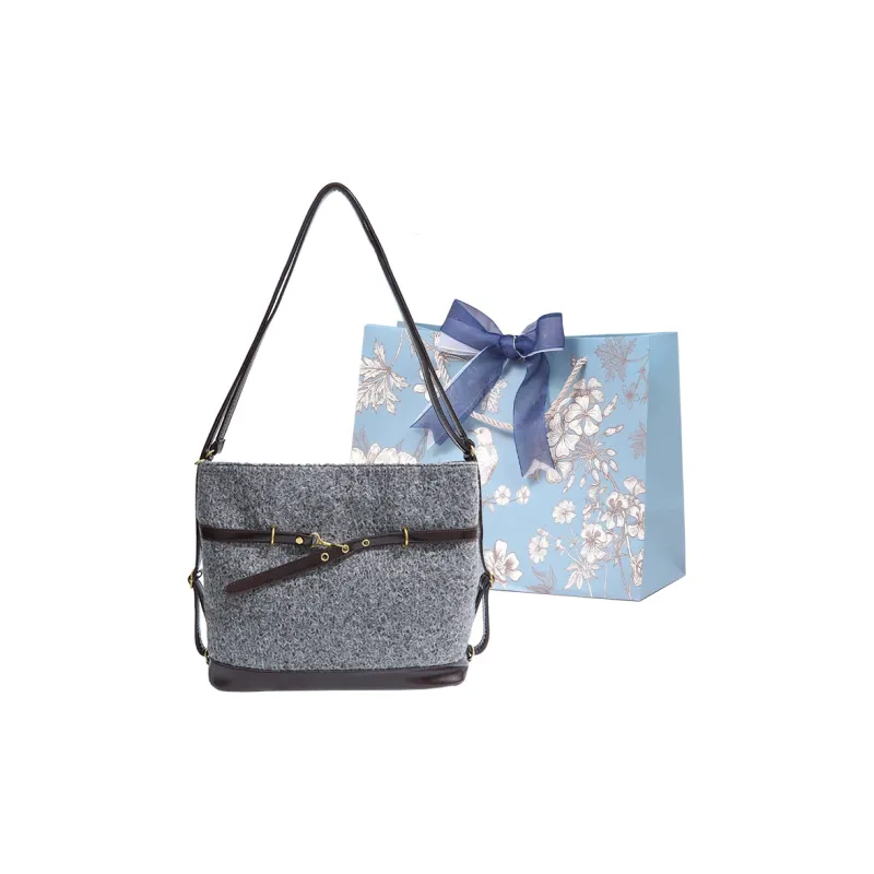 REDOO Woolen Handbag, Shoulder Bag, Crossbody Bag, Backpack Regular Women's Multicolor-12