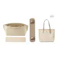 [Beige Brown Three-Piece Set]Open Top Liner+Wide Shoulder Pads+Bottom Pad