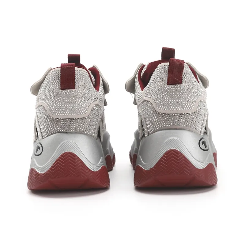 TOM TAILOR Red Flame Starlight Sports Boots Low Top Chunky Sneakers Women's-33