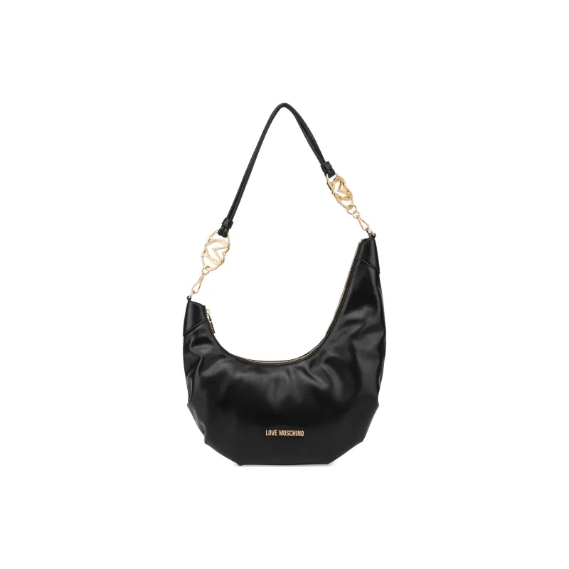 LOVE MOSCHINO PU Crossbody Bag, Shoulder Bag Unisex Black-0