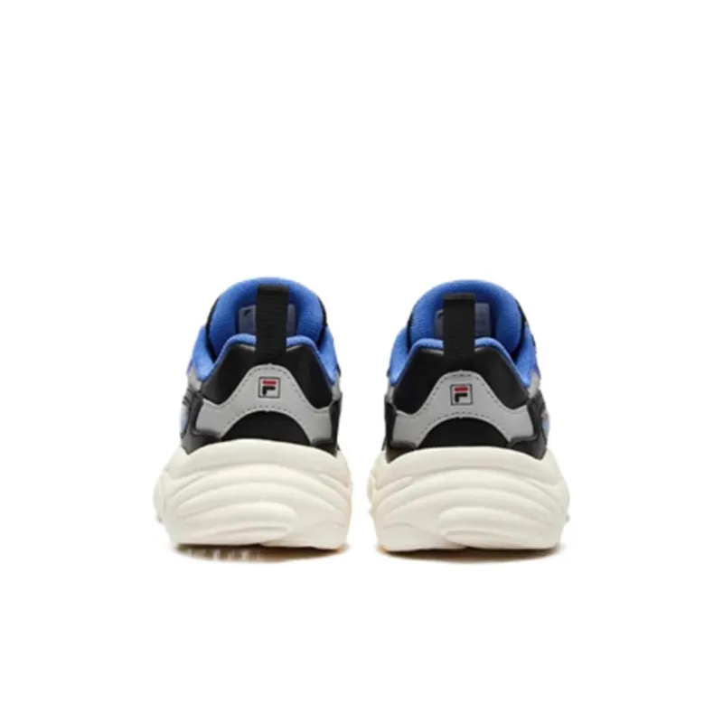 FILA BOA Warm Slip-Resistant Cushioning Low-Top Kids' Running Shoes Black Silver Gray Kids'-3