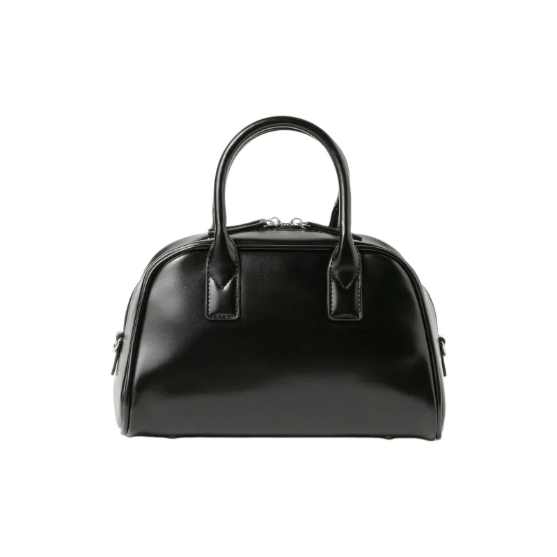 Beams Synthetic Leather Bowling Bag, Handbag Women's Black-0