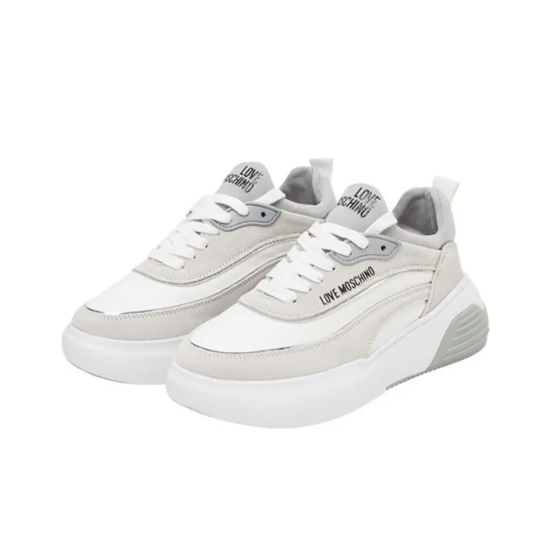 LOVE MOSCHINO Low Top Casual Shoes Women's Gray-3