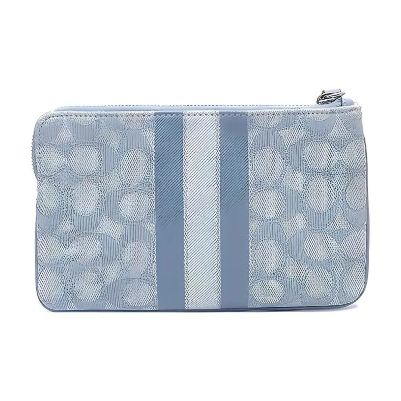 COACH Fabric Wrist Bag Tubas Women's Mist Blue Color Morandi Color-1