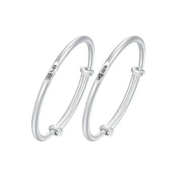 KING TAI FOOK 999 Fine Silver Sterling Silver Bracelets Unisex