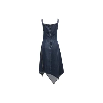 ONLY Slip Dresses Women's Washed Denim Blue