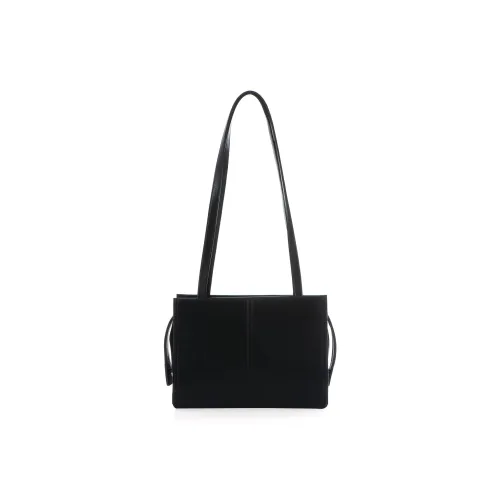 SQUARE Line Cow Leather Shoulder Bag Medium Size Women's Multicolor