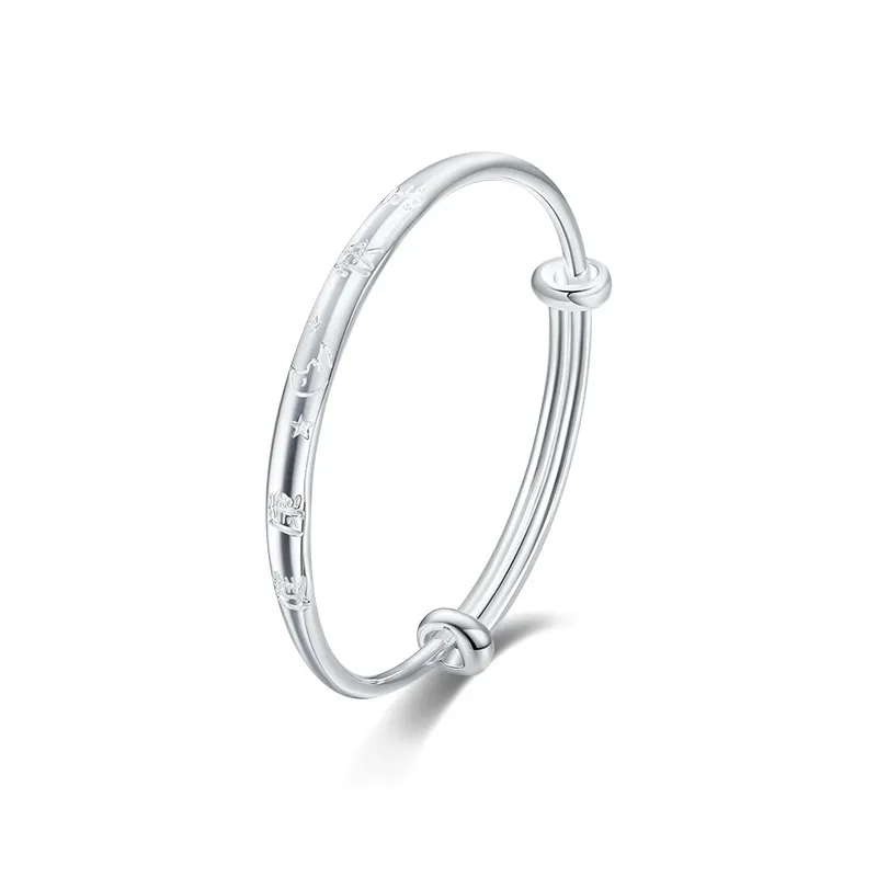 Mokinggran S999 Fine Silver Sterling Silver Bracelets Kids'-2