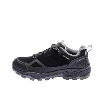 TOREAD Cushioned Wear-Resistant Slip-Resistant Low-Top Trekking Shoes Unisex Black Gray