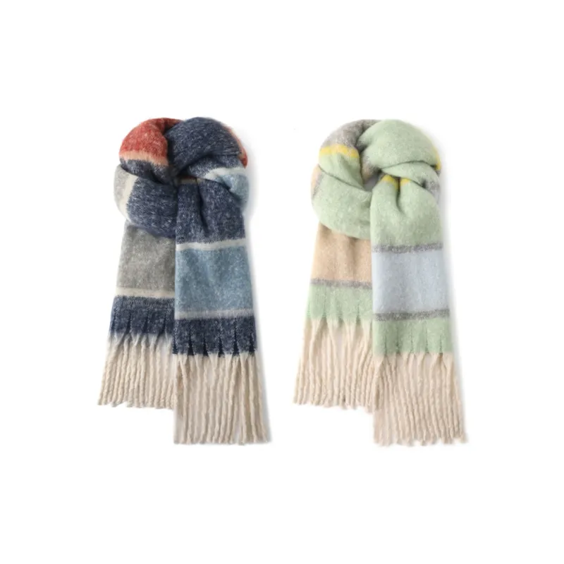 FREE RABBITⅡ Fall And Winter Advanced Versatile Brightening Warm Fringe Scarf Unisex-23