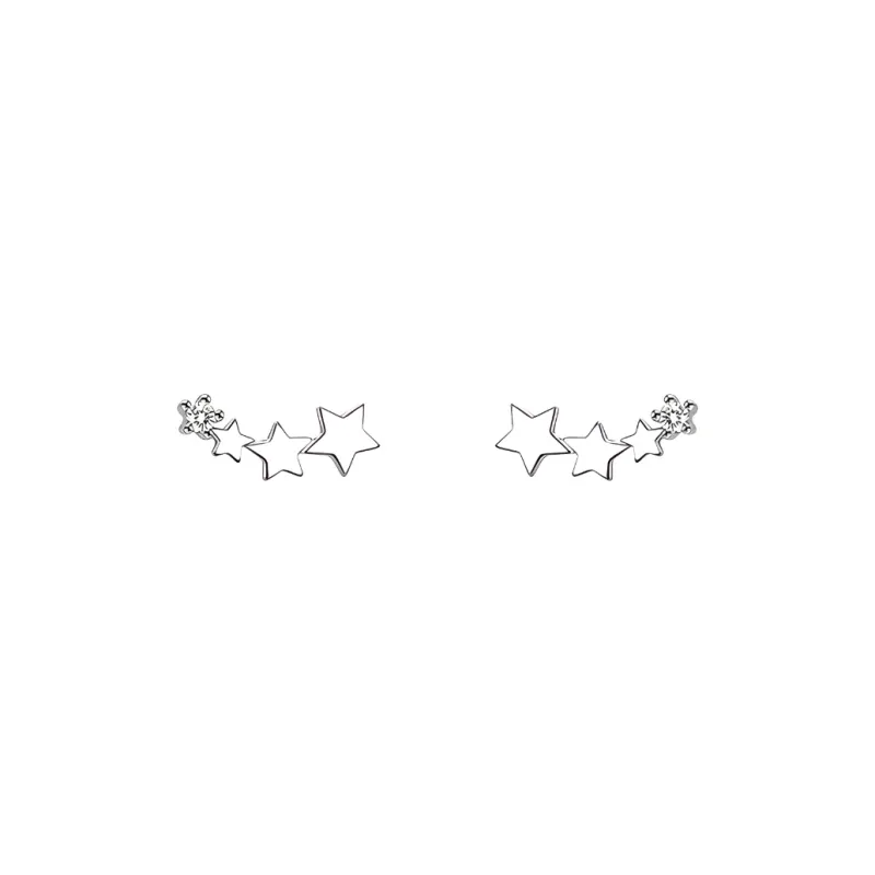 LUCA Zircon Stud Earrings Unisex-0