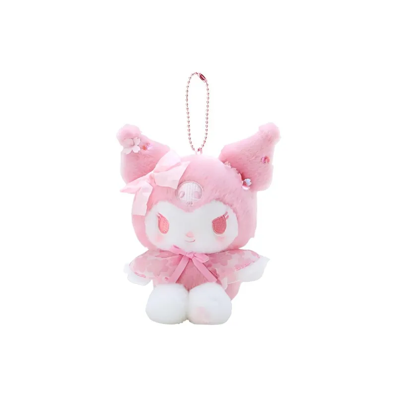 Sanrio Kuromi Cherry Blossom Collection Dolls Plush Pendant 13.4cm Height-0