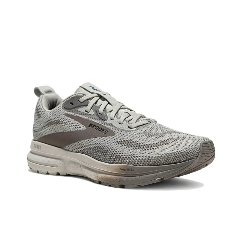 Brooks Cushioning Wear-Resistant Low-Top Running Shoes Men's Gray-1