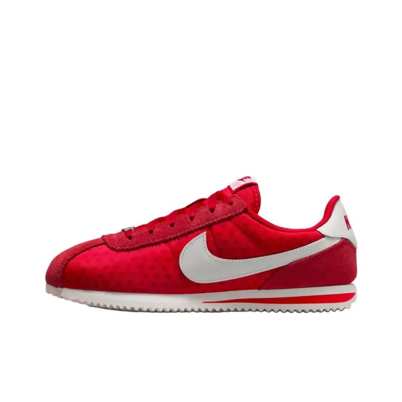 Nike Abrasion Resistant Low Top Kids' Running Shoes Red White Unisex-0
