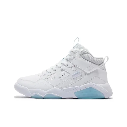 361° Anti-Slip Wear-Resistant High-Top Skateboard Shoes Men's White Blue