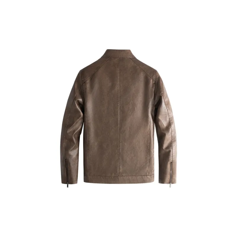 PIERRE CARDIN Leather Jacket Men's-4