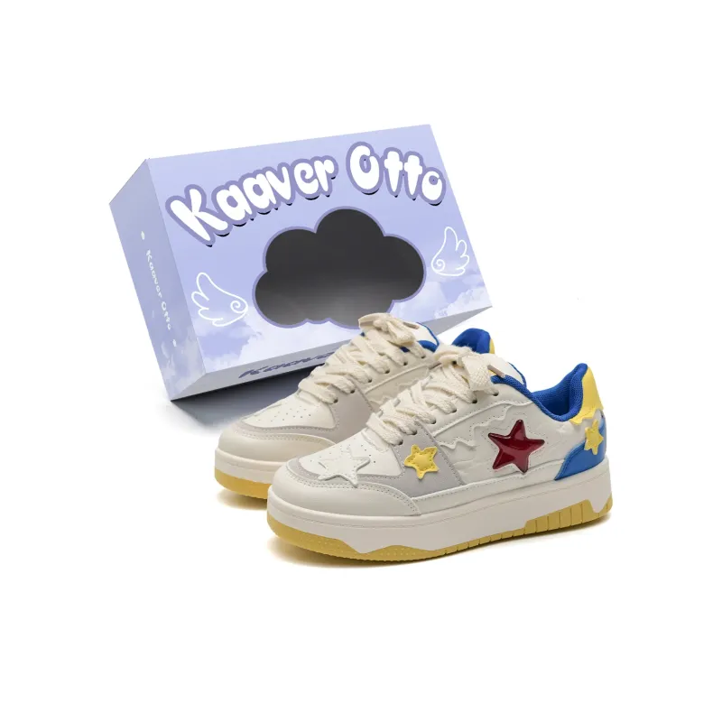 KAAVER OTTO Skateboard Shoes Women's Low Top White-43