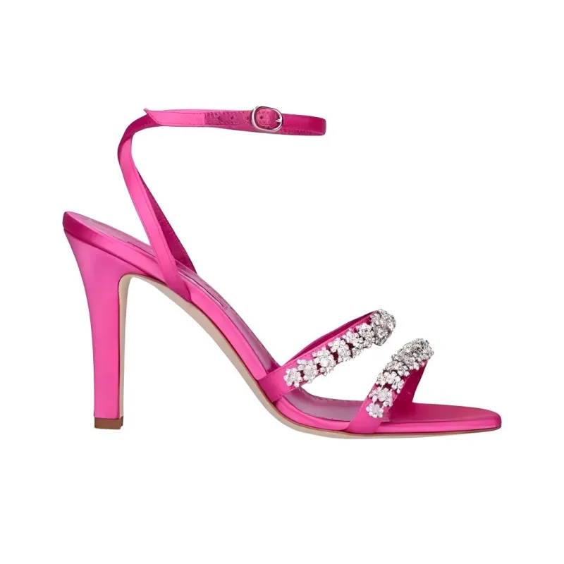 MANOLO BLAHNIK Vedada Strap Sandals Women's Pink-1