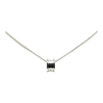 BVLGARI 18K White Gold Necklaces Women's Silver