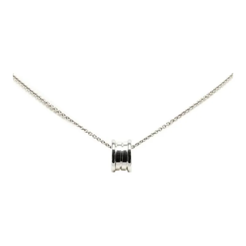 BVLGARI 18K White Gold Necklaces Women's Silver-0