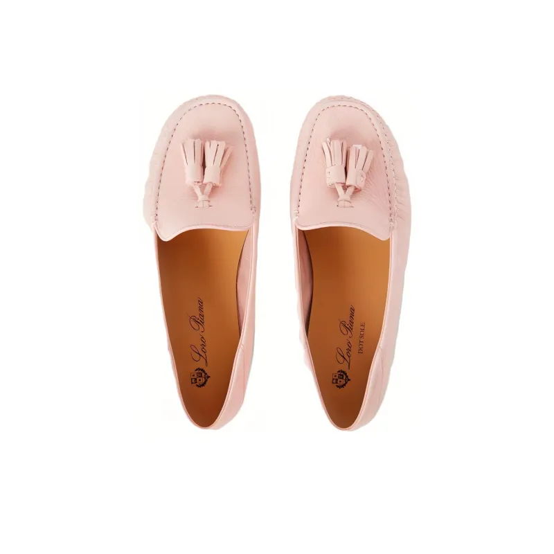 Loro Piana Tassel Detailed Round Toe Loafers Women's-4
