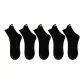 5 Pack (Black)-Crew-MZ135