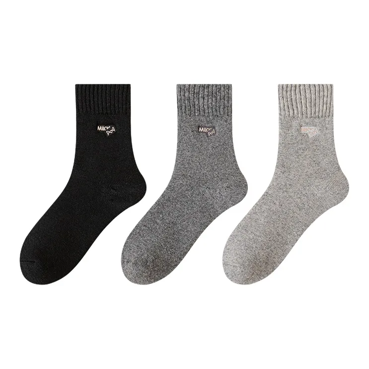MIIOW Mid Calf Socks Unisex 3 Pack-0