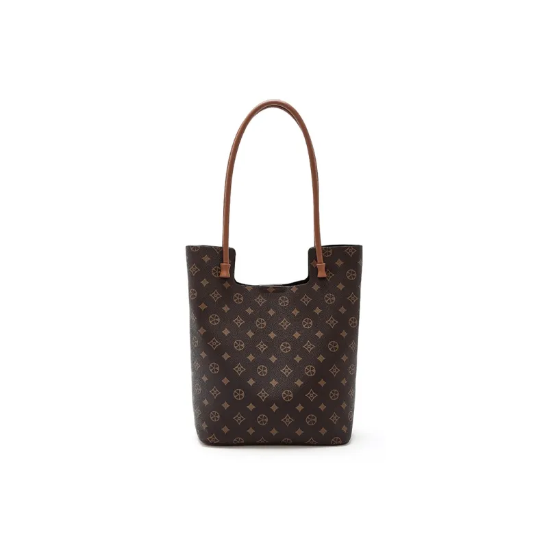 FOXER Synthetic Leather Tote Bag, Shopping Bag, Shoulder Bag Women's Khaki-19