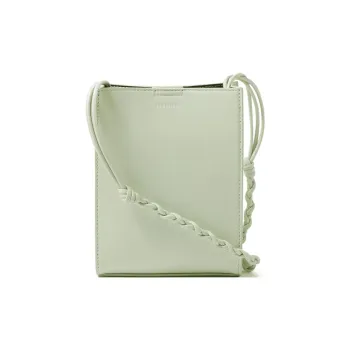 JIL SANDER Tangle Calfskin Crossbody Bag, Shoulder Bag Trumpets Men's Blue Green