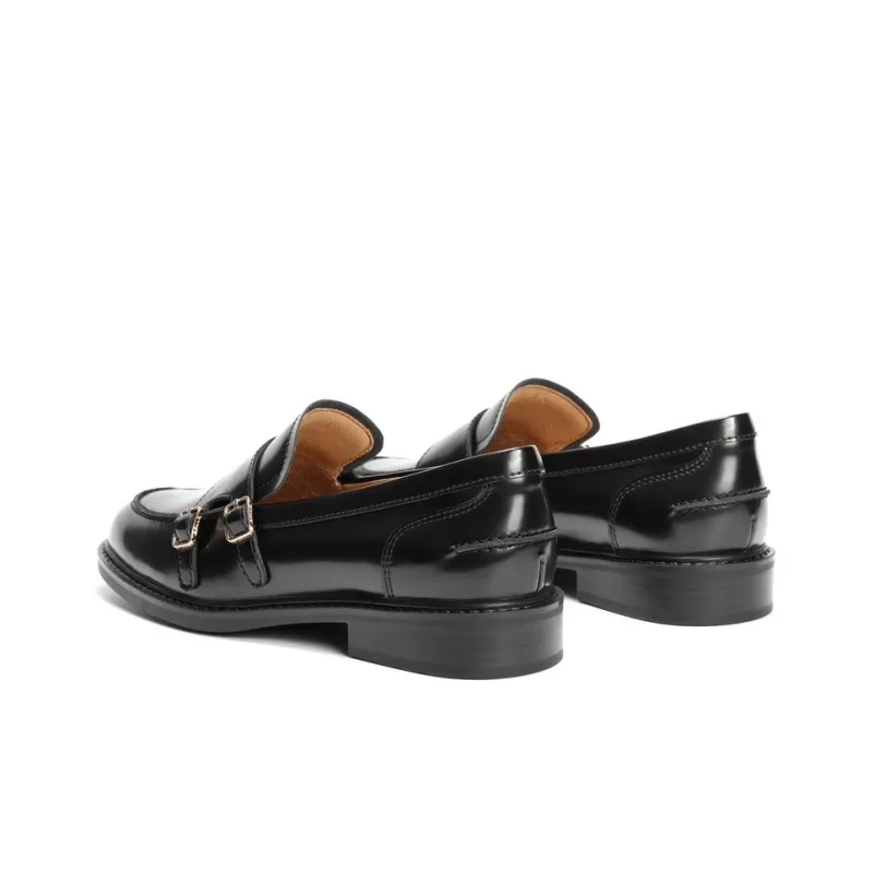 BELLE Loafers Women's Black, Red Brown-3