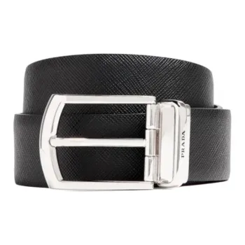 PRADA Reversible Saffiano Leather Belt