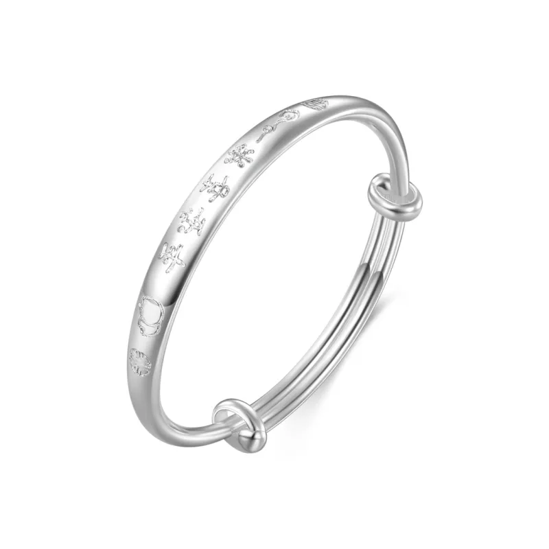 Mokinggran S999 Fine Silver Sterling Silver Bracelets Kids'-2