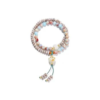 VIVIWELL Star Moon Bodhi Seeds Bracelets Women's