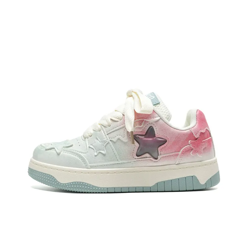 KAAVER OTTO Skateboard Shoes Women's Low Top White-68