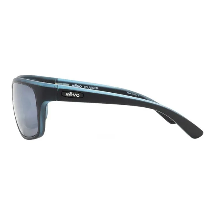 REVO Acetate Square Sunglasses Unisex Black-2