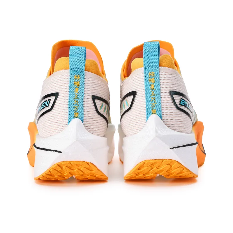 BYLEN Running Shoes Unisex Low Top Orange With Fruit Pieces-4