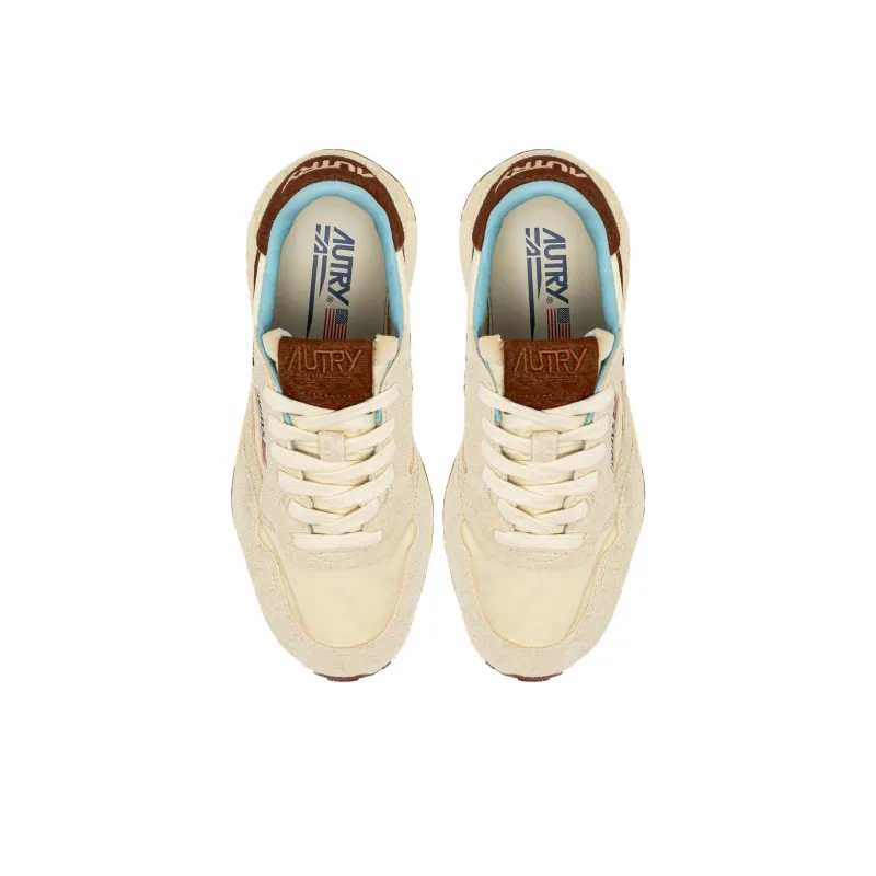 AUTRY Reelwind Wear Resistant Low Top Casual Shoes Women's Beige-3