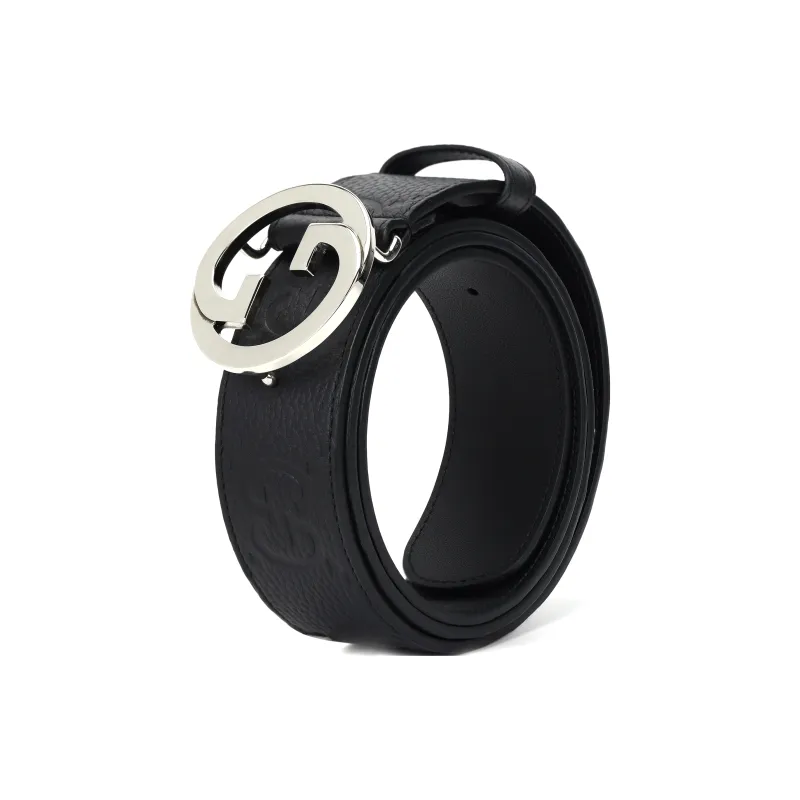 GUCCI Blonde Wide Leather Belt-1