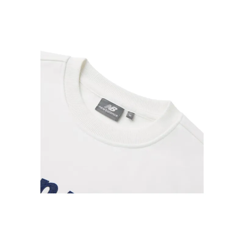 New Balance Sweatshirts Unisex Ivory White-3