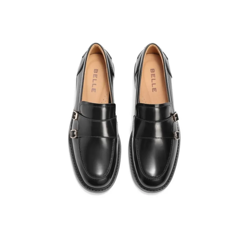BELLE Loafers Women's Black, Red Brown-2